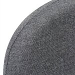 vidaXL Fauteuil convertible gris clair tissu