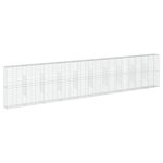 vidaXL Panier gabion avec couvercle 1000x50x200 cm fer galvanisé
