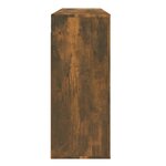 vidaXL Armoire murale Chêne fumé 80x33x80 cm Bois d'ingénierie