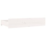 vidaXL Cadre de lit avec tiroirs Blanc 180x200 cm Super King