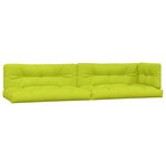 vidaXL Coussins de palette lot de 5 vert vif tissu
