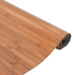 vidaXL Tapis rectangulaire naturel 80x200 cm bambou