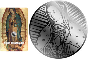 Monnaie VIRGIN OF GUADALUPE 1/500 Oz Platine 25$ Liberia 2026 (PRÉCOMMANDE)