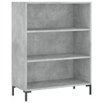 vidaXL Buffet gris béton 69 5x32 5x180 cm bois d'ingénierie