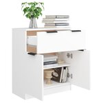 vidaXL Buffet Blanc 60x30x70 cm Bois d'ingénierie