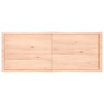vidaXL Dessus de table bois massif non traité bordure assortie