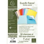 Kit De Classement Class'kit Forever Teintes Pastel Avec 50 Chemises Forever 170 + 100 Sous-chemises Forever 60 Pour A4 - Couleurs Assorties - X 5 - Exacompta