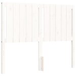 vidaXL Cadre de lit sans matelas blanc bois de pin massif