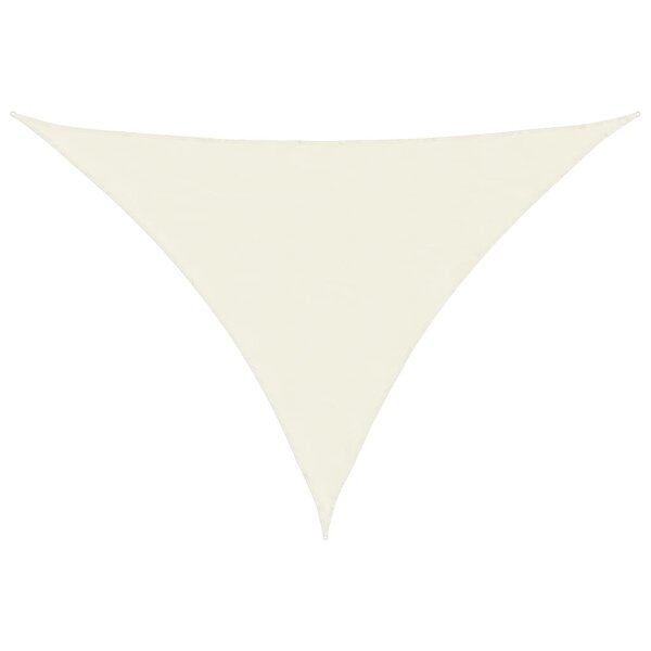 vidaXL Voile de parasol tissu oxford triangulaire 5x6x6 m crème