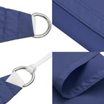 vidaXL Voile de parasol Tissu Oxford triangulaire 5x6x6 m bleu