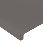 vidaXL Têtes de lit 2 Pièces Gris 80x5x78/88 cm Similicuir