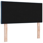 vidaXL Tête de lit Style Blocs de Diamant Bleue 100 cm Tissu