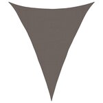 vidaXL Voile d'ombrage 160 g/m² Anthracite 3x4x4 m PEHD