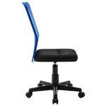 Chaise fauteuil siège de bureau informatique étude et 44 x 52 x 100 cm tissu en maille bleu 02_0024037