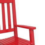 vidaXL Chaises à bascule enfants lot de 2 rouge bois peuplier massif