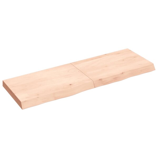 vidaXL Étagère murale 120x40x(2-6) cm bois de chêne massif non traité