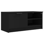 vidaXL Meubles TV 2 Pièces Noir 80x35x36 5 cm Bois d'ingénierie