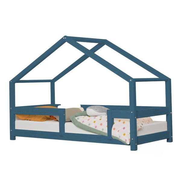 Lit cabane enfant LUCKY 80 x 180 bleu marine