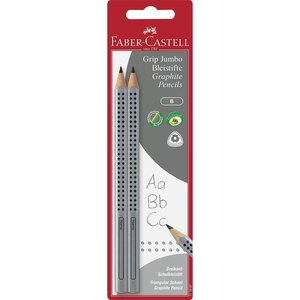 Blister de 2 crayons jumbo grip faber-castell