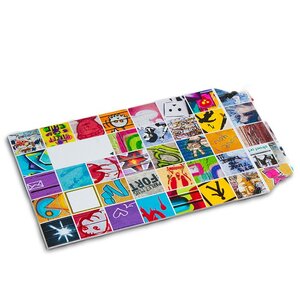 Lot de 5 enveloppes carton b-box 4 imprimée graffiti format 250x353 mm