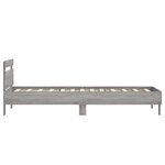 vidaXL Cadre de lit avec tête de lit sonoma gris 75x190 cm