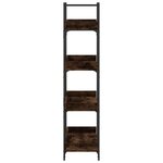 vidaXL Bibliothèque à 4 niveaux chêne fumé 100x33x145 5 cm