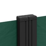 vidaXL Auvent latéral rétractable vert foncé 180x600 cm