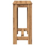 vidaXL Table de bar chêne artisanal 102x50x103 5 cm bois d'ingénierie