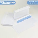 Lot de 1000 Enveloppes blanches DL - gamme Courrier+ (sans fenêtre)