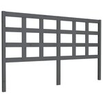 vidaXL Tête de lit Gris 165 5x4x100 cm Bois massif de pin