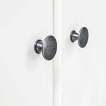 vidaXL Garde-robe à 3 portes Hill Blanc 127x50x170 cm Bois pin solide