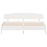 vidaXL Cadre de lit sans matelas blanc 200x200 cm bois massif de pin