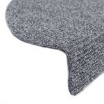 vidaXL Tapis d'escalier auto-adhésif 15 Pièces 65 x 21 x 4 cm Gris clair