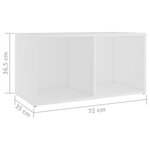 vidaXL Ensemble de meubles TV 3 Pièces Blanc Aggloméré