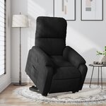vidaXL Fauteuil inclinable électrique noir tissu microfibre