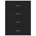 vidaXL Buffets 2 Pièces noir 60x39x80 cm bois d’ingénierie