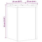 vidaXL Supports pour plantes 2 Pièces sonoma gris bois d'ingénierie