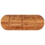 vidaXL Dessus de table 110x40x2 5 cm ovale bois massif d'acacia