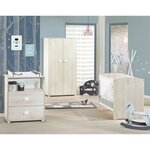 Armoire Chambre Bébé Smile hêtre Cendré 2 Portes