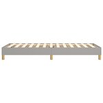 vidaXL Cadre de lit Gris clair 90x200 cm Tissu