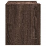 vidaXL Tables de chevet murales 2 Pièces chêne marron 45x30x35 cm