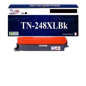 T3AZUR -Toner compatible avec Brother TN248 XL pour Brother DCP-L3515CDW DCP-L3520CDW DCP-L3520CDWE DCP-L3555CDW DCP-L3560CDW - Noir