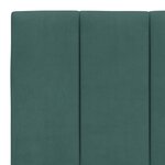 vidaXL Lit avec matelas vert foncé 160x200 cm velours