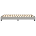 vidaXL Cadre de lit Gris clair 120x200 cm Tissu