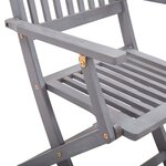 vidaXL Chaises pliables d'extérieur lot de 6 Bois d'acacia solide