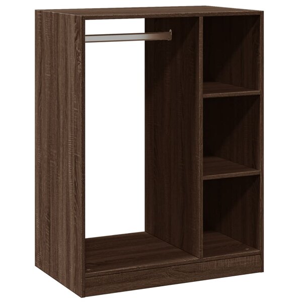 vidaXL Garde-robe chêne marron 77x48x102 cm bois d'ingénierie