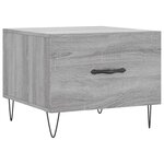 vidaXL Tables basses 2 Pièces sonoma gris 50x50x40 cm bois d'ingénierie