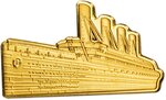 Pièce de monnaie en or 10 dollars g 1 millésime 2023 ship of dreams rms titanic