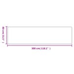 vidaXL Tapis de couloir aspect sisal argenté 80x300 cm