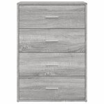 vidaXL Buffet sonoma gris 60x31x84 cm bois d'ingénierie